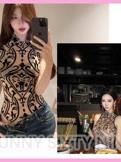 เสื้อบอดี้สูท แขนกุดด สไตลส์เกาหลี CN5527 พร้อมส่งในไทย