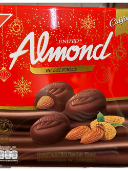 8852047412368 อัลมอนด์เคลือบรสช็อกโกแลต ยูไนเต็ดอัลมอนด์ 247.5 ก.
