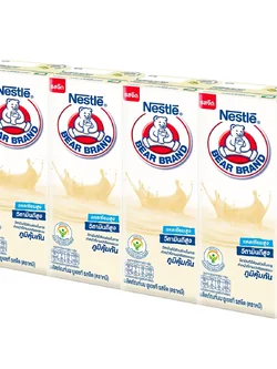 8850126000826 170ML นมตราหมียูเอชที รสจืด(แพค 4)