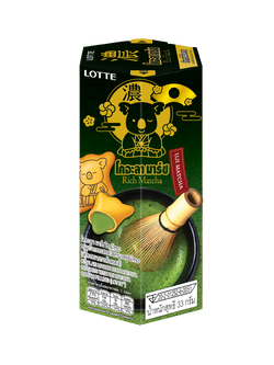 8852008305654 บิสกิตรูปแบบตัวการ์ตูนรูปโคอะลา ลอตเต้ ไส้ครีมริชมัทฉะ โคอะลามาร์ช 33 กรัม