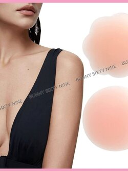 ปิดจุกซิลิโคนกลม ปิดจุกดอกไม้ เนื้อนิ่ม กาวเเน่น นำกลับมาใช้ใหม่ได้ (Bra001,Bra002)