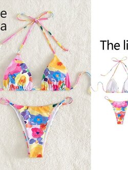 บิกินี่ ดอกไม้พาสเทล