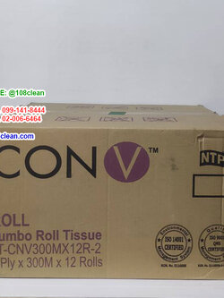 กระดาษชำระม้วนใหญ่ Con V JRT 2 Ply 300M