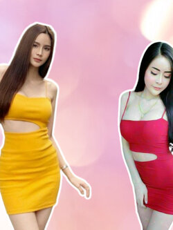 เดรสดำ สายเดี่ยว เว้าเอว เดรสเข้ารูป สุดเซ็กซี่ ชุดเดรสกระโปรงสั้น D464