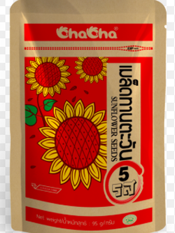 8859559601068 เมล็ดทานตะวัน รส 5 รส ตราชาช่า 80ก.