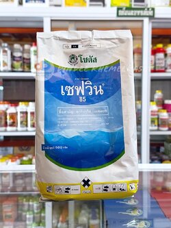 เซฟวิน ขนาด 500 กรัม สาร คาร์บาริล 85%WP สารกำจัดชนิดถูกตัวตายกินตาย กำจัดแมลงได้หลายชนิด