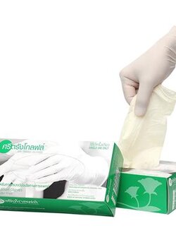 8859130619017 ศรีตรังโกลฟส์ ถุงมือทางการแพทย์ M 100ชิ้น