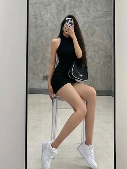 ชุดเดรสเซ้กซี่ คอปก สีดำ CN2222