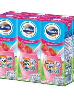 8850188900157 225mlโฟร์โมสต์-นมยูเอชทีสตรอเบอร์รี่(แพค6ก.)