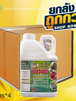 (ยกลัง4แกลลอน) ซิ้งจิ๊ป (เขียวซิงค์)ขนาด 5 ลิตร ป้องกันโรคใบแก้ว ใบลาย ใบเหลือง เพิ่มคลอโรฟิลด์ ช่วยสังเคราะห์แสง