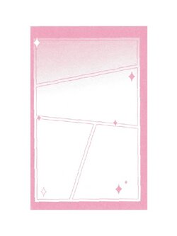 Pink Manga Panel Memo