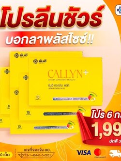 ยันฮีคอลลินพลัส ผลิตภัณฑ์เสริมอาหารควบคุมน้ำหนัก เร่งเผาผลาญ 6กล่อง