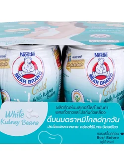 8858705602737 140ML หมีโกลด์ ไขมันต่ำผสมถั่วขาว+ถั่วเขียว (โอ่ง)
