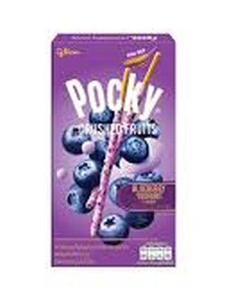 8851019001241 ป๊อกกี้ ครัชฟรุต กลิ่นบลูเบอร์รี่โยเกิร์ตและเกล็ดบลูเบอร์รี่แท้ 38 ก.