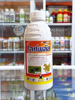 ไลท์พลัส สาร ไซเพอร์เมทริน + โพรฟีโนฟอส 4+40EC ขนาด 1 ลิตร ออกฤทธิ์เร็ว ออกฤทธิ์แรง กำจัดหนอนเจาะและเพลี้ยไฟได้ดี