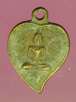 A175 เหรียญใบโพธิ์พระพุทธโสธร ไม่ทราบที่และปีสร้าง เนื้อฝาบาตร 25