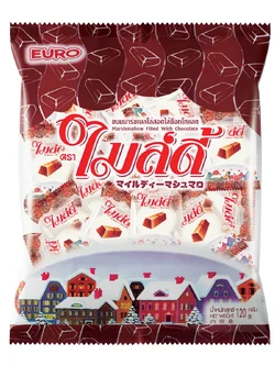 8850425001722 ไมล์ดี้ ขนมมาร์ชเมลโล่สอดไส้ช็อกโกแลต 120 ก.