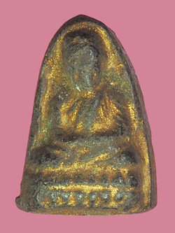 ขายแล้วA5372 พระหลวงพ่อทวด ลงบรอนซ์ทอง หลังยันต์อุ เนื้อผงผสมว่าน ไม่ทราบที่และปีสร้าง 11