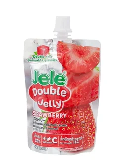 8850157103640 เจเล่ ดับเบิ้ลเจลลี่ รสสตรอเบอรี่ 125ก.