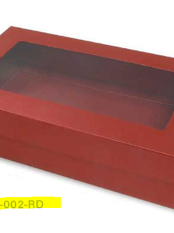 *แพ็ค 10 ใบ กล่องของขวัญเมทัลลิค รุ่น บีบี12 แบบมีหน้าต่าง ขนาด กว้าง 13.2 x ยาว 22.5 x สูง 5.5 เซนติเมตร