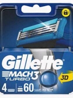 3014260274917 ยิลเลตต์ใบมีดโกนมัคทรี เทอร์โบ4ชิ้น