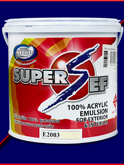 SUPER SEF 100% ACRYLIC EMULSION For EXTERIOR & INTERIOR (1 GL.)
