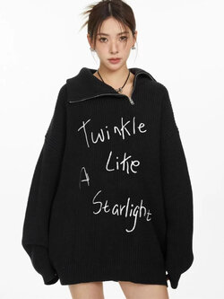 เสื้อแขนยาว ไหมพรม Over size รหัส A100 สินค้าพร้อมส่ในไทย