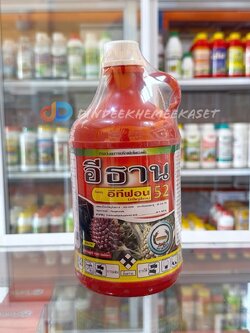 อีธาน อีทีฟอน 52 1ลิตร: 2-chloroethylphosphonic acid 52% W/V SL คุมการเจริญเติบโตของพืช เร่งสุก กระตุ้นดอกสับปะรด หวีทอง