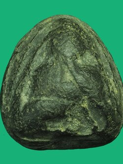 A5770 พระปิดตาเนื้อดินผสมผงใบลาน ไม่ทราบที่และปีสร้าง 6