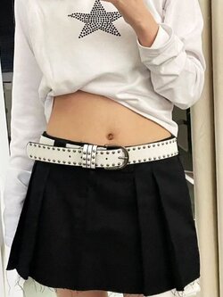 เข็มขัดวินเทจ สไตล์คาวบอยตะวันตก Y2K แฟชั่นสําหรับผู้หญิง ผู้ชาย CG019