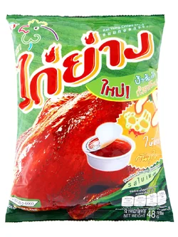 8850284061134 ไก่ย่าง ขนมทอดกรอบ รสใบเตย 48 ก.