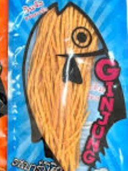 8857122918858 ปลาเส้นกินจัง รสบาร์บีคิว ขนาด 45 กรัม