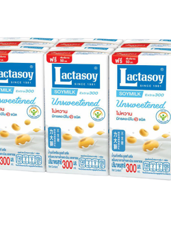 8850267800156 แลคตาซอยนมถั่วเหลืองยูเอชทีรสจืด 300มล.แพค 6