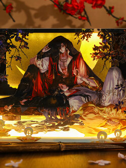 BEMOE 哔哩哔哩 漫画 《天官赐福 TGCF》 漫画繁花水榭系列 纸雕夜灯 (โคมไฟกระดาษ)