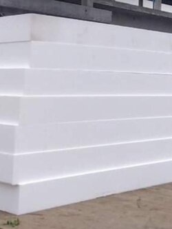 EPS FOAM,โฟมไม่ลามไฟ,โฟมกันร้อนหลังคา ขนาด 60x120 cm หนา 5" บรรจุ 2 แผ่น/แพ็ค (ราคา325 บาท/แผ่น)