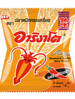 8852020311053 อาริงาโต รสปลาหมึกย่างพริกเผา 35 กรัม *จับคู่2ชิ้น