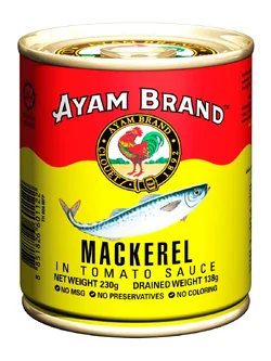 8851826601122 อะยัม ปลาแมกเคอเรลในซอสมะเขือเทศ 230 ก.
