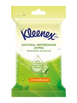 8888336004969 คลีเน็กซ์ เนเชอรัล รีเฟรชชิ่ง มอยส์ ไวพ์ 10แผ่น