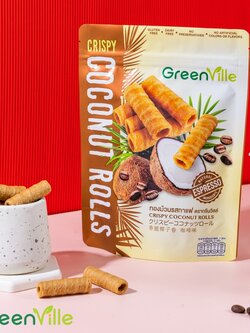 8857127014128 กรีนวิลล์ ทองม้วน รสกาแฟ 70 กรัม