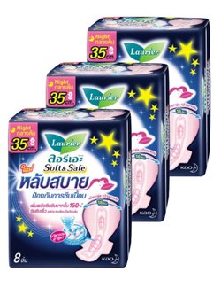 8992727004152 35CM ลอรีเอะ S&S ไนท์ ปีก 8 ชิ้น/น้ำเงิน