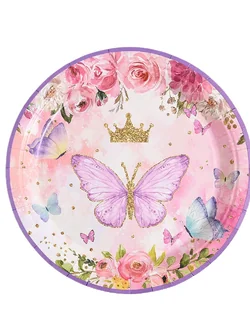 จาน แก้ว หลอด กระดาษ แฟนตาซีปาร์ตี้ วันเกิด ปีใหม่แพค 10 ใบ