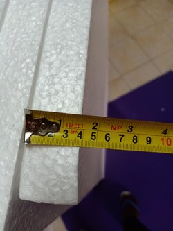 EPS FOAM,อีพีเอสโฟม 0.65 ปอนด์,โฟมแผ่นขนาด 60 x 120 cm หนา 1.5" ราคา 54 บาท/แผ่น บรรจุ 5 แผ่น/ห่อ