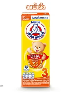 8850126002318 180mlตราหมีUHTโพเท็กซ์ชันสูตร3รสน้ำผึ้งแท้ ไม่เติมน้ำตาลทราย