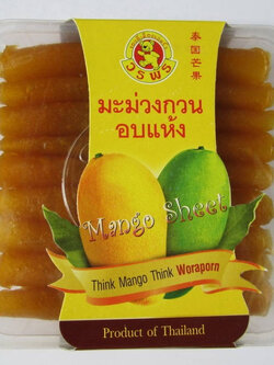 8851101999128 มะม่วงกวนอบแห้ง (ถาด) 120กรัม