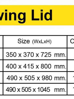 ถังขยะพลาสติก ทรงเหลี่ยม แบบไม่มีล้อ ฝาแกว่ง ฝาครอบ3เหลี่ยม ฝาสวิง2ช่อง