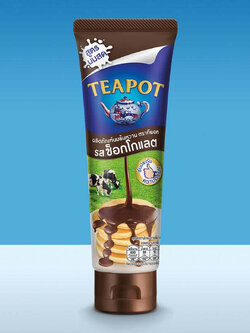 8858705607541 นมข้นหวาน (ตราทีพอท) รสช็อกโกแลต 180ก. (หลอดบีบ)