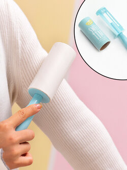 ลูกกลิ้งกำจัดขน ลูกกลิ้งทำความสะอาด สุ่มสีส่ง ด้ามเล็ก