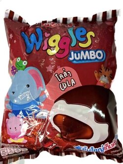 8850309215238 วิกเกิลส์ เคลือบช็อกโกแลตสอดไส้โคล่า 108 กรัม