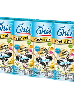 8851717200687 180mlดีน่าUHTงาดำ2เท่าน้ำตาลน้อย(แพค*4)