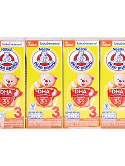 8850126002332 ตราหมี โพรเท็กซ์ชัน ผสมน้ำผึ้งแท้สูตร3 180 มล. แพ็ค4